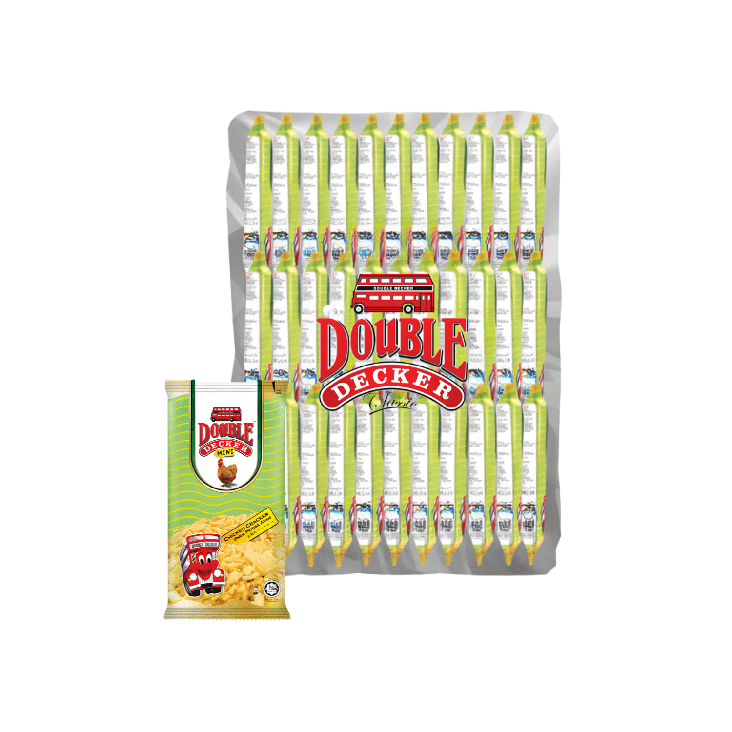 [TWIN PACK] DOUBLE DECKER Mini Chicken Cracker 2 X 30 X 10G (PACKETS) - ABSOLUTE MART[TWIN PACK] DOUBLE DECKER Mini Chicken Cracker 2 X 30 X 10G (PACKETS)