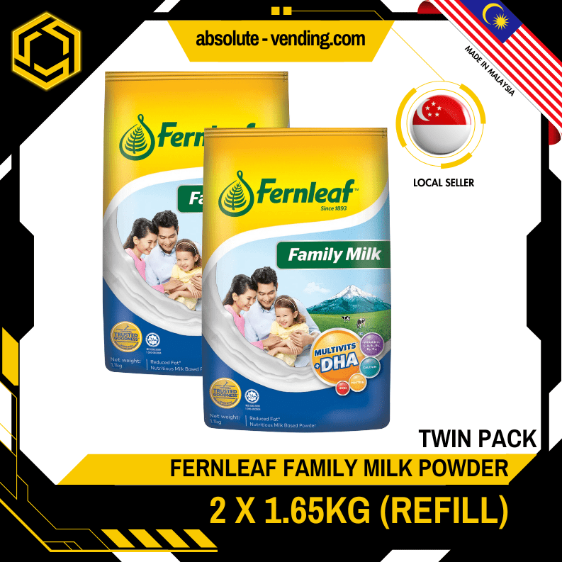 [TWIN PACK] FERNLEAF Family Milk Powder Refill 1.65KG X 2 (PACKETS) - ABSOLUTE MART[TWIN PACK] FERNLEAF Family Milk Powder Refill 1.65KG X 2 (PACKETS)