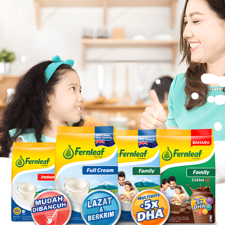 [TWIN PACK] FERNLEAF Family Milk Powder Refill 1.65KG X 2 (PACKETS) - ABSOLUTE MART[TWIN PACK] FERNLEAF Family Milk Powder Refill 1.65KG X 2 (PACKETS)Powdered Milk