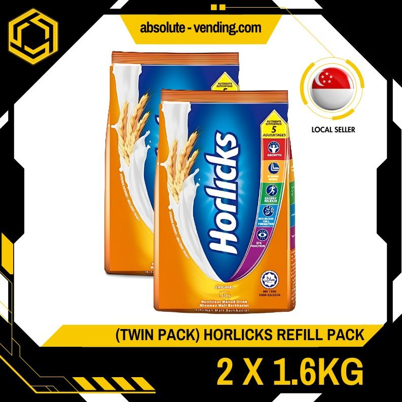 [TWIN PACK] HORLICKS Original 2 X 1.65KG (PACKETS) - ABSOLUTE MART[TWIN PACK] HORLICKS Original 2 X 1.65KG (PACKETS)
