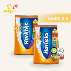 [TWIN PACK] HORLICKS Original 2 X 1.65KG (PACKETS) - ABSOLUTE MART[TWIN PACK] HORLICKS Original 2 X 1.65KG (PACKETS)Malt Drinks
