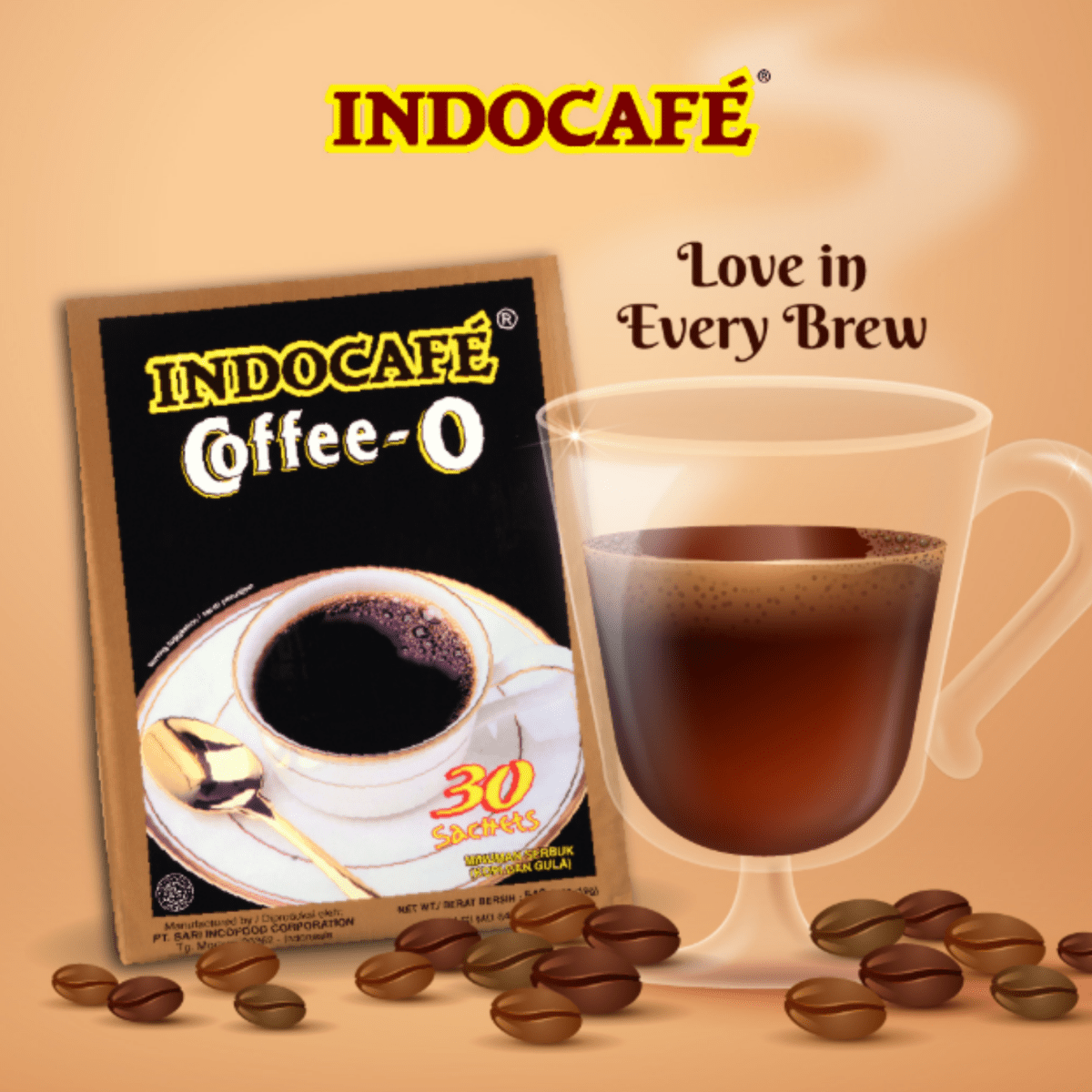 [TWIN PACK] INDOCAFE KOPI O 2IN1 2PACK X 100 X 18G (SACHETS - ABSOLUTE MART[TWIN PACK] INDOCAFE KOPI O 2IN1 2PACK X 100 X 18G (SACHETSInstant Coffees & Coffee Granules