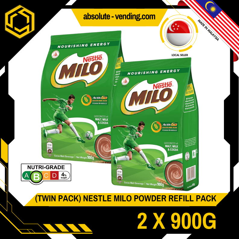 [TWIN PACK] NESTLE Milo Powder Refill 900G X 2 (PACKETS) - ABSOLUTE MART[TWIN PACK] NESTLE Milo Powder Refill 900G X 2 (PACKETS)