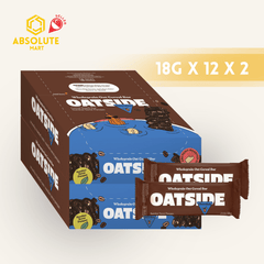 [TWIN PACK] OATSIDE Chocolate Wholegrain Oat Cereal Bar 2 Pack X 12 X 18G - ABSOLUTE MART[TWIN PACK] OATSIDE Chocolate Wholegrain Oat Cereal Bar 2 Pack X 12 X 18GCereal & Snacks Bars