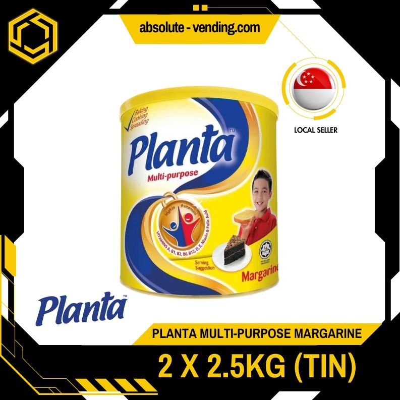 [TWIN PACK] PLANTA MARGARINE 2.5KG X 2 (TIN) (NEW STOCK) - ABSOLUTE MART[TWIN PACK] PLANTA MARGARINE 2.5KG X 2 (TIN) (NEW STOCK)