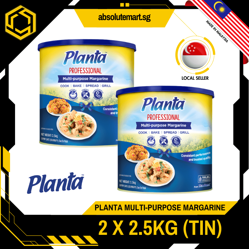 [TWIN PACK] PLANTA MARGARINE 2.5KG X 2 (TIN) - ABSOLUTE MART[TWIN PACK] PLANTA MARGARINE 2.5KG X 2 (TIN)PLANTA Margarine