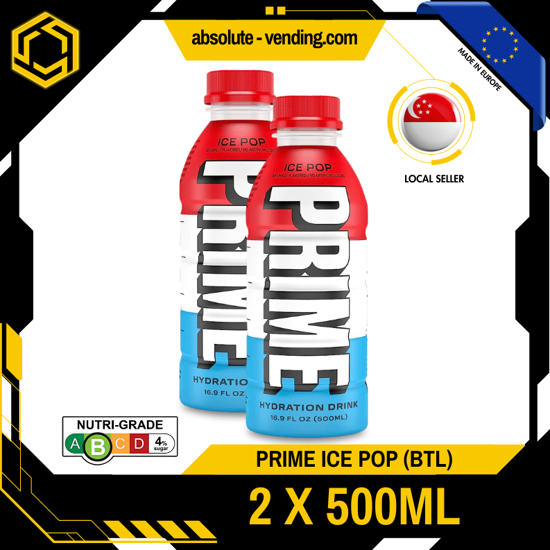 [TWIN PACK] PRIME HYDRATION Ice Pop 500ML X 2 (BOTTLE) (New Stock) - ABSOLUTE MART[TWIN PACK] PRIME HYDRATION Ice Pop 500ML X 2 (BOTTLE) (New Stock)