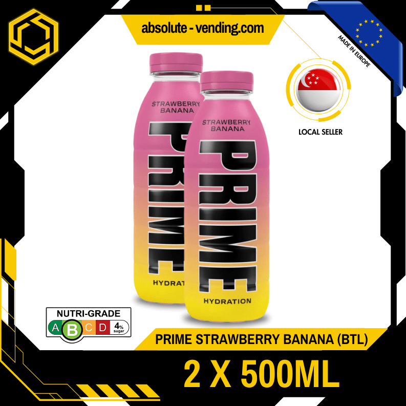 [TWIN PACK] PRIME Hydration Strawberry Banana 500ML X 2 (BOTTLE) - ABSOLUTE MART[TWIN PACK] PRIME Hydration Strawberry Banana 500ML X 2 (BOTTLE)