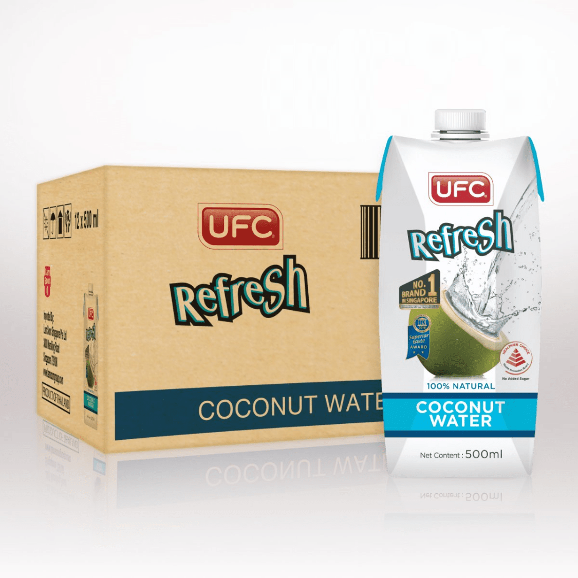 UFC Refresh 100% Coconut Water 500ML X 12 (TETRA) - ABSOLUTE MARTUFC Refresh 100% Coconut Water 500ML X 12 (TETRA)Coconut Water