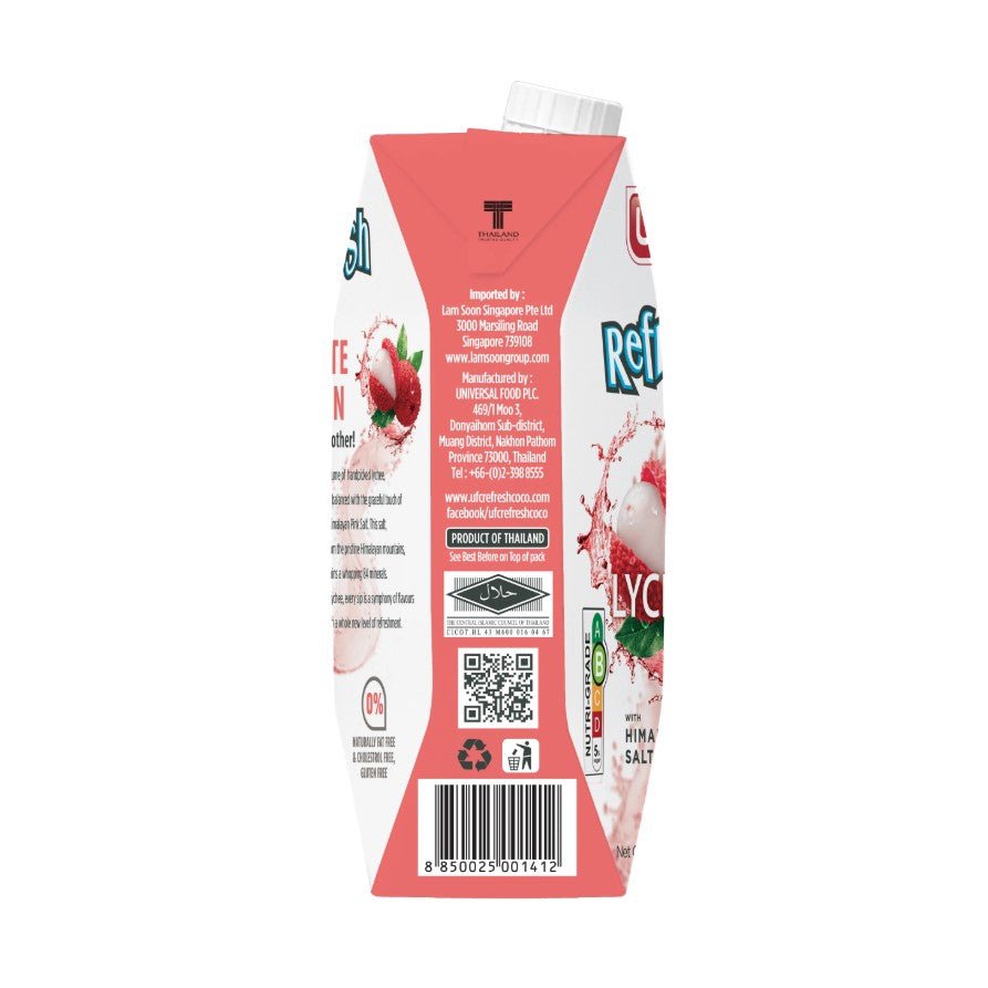 UFC Refresh Lychee Himalayan Salt 500ML X 12 (TETRA) - ABSOLUTE MARTUFC Refresh Lychee Himalayan Salt 500ML X 12 (TETRA)