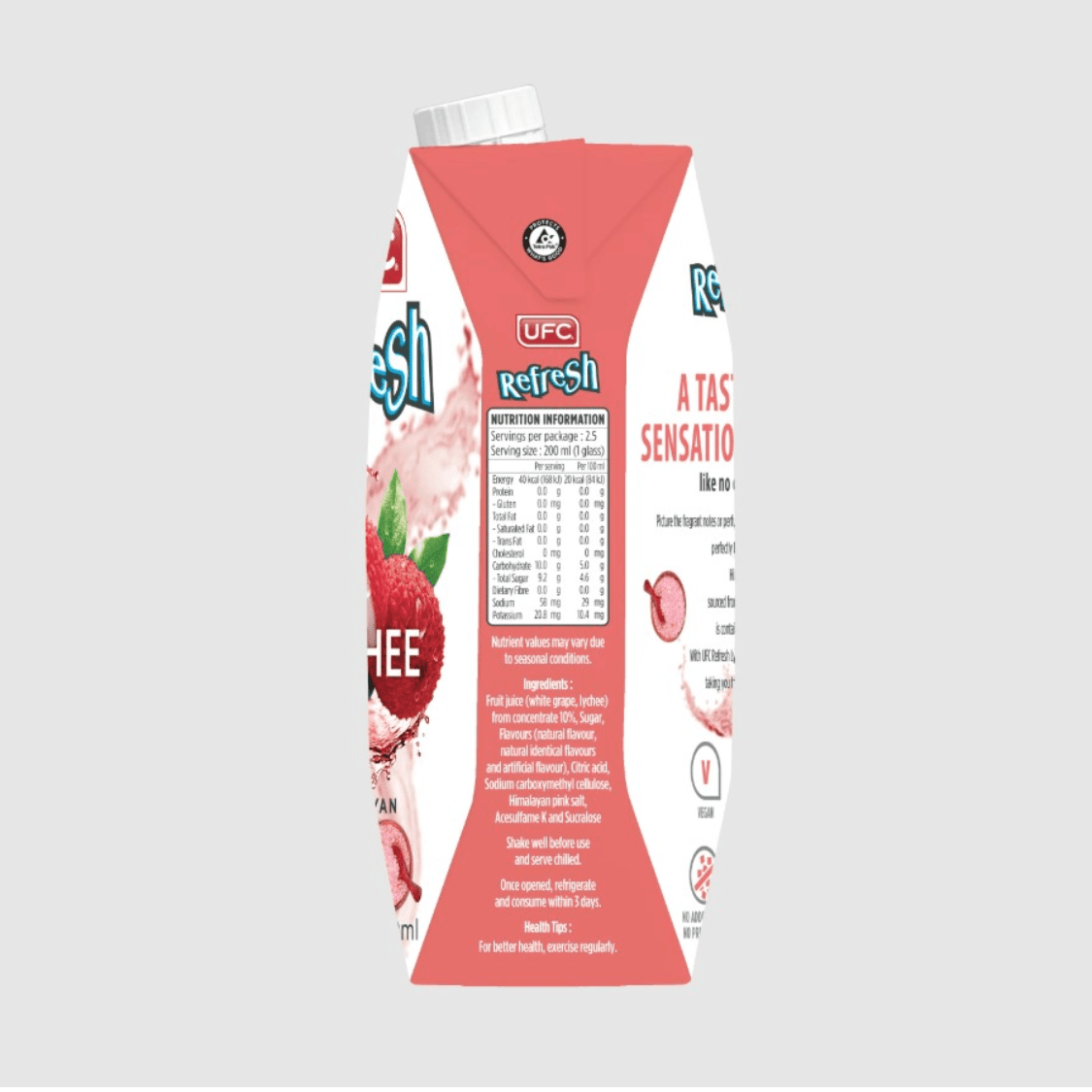 UFC Refresh Lychee Himalayan Salt 500ML X 12 (TETRA) - ABSOLUTE MARTUFC Refresh Lychee Himalayan Salt 500ML X 12 (TETRA)Coconut Water