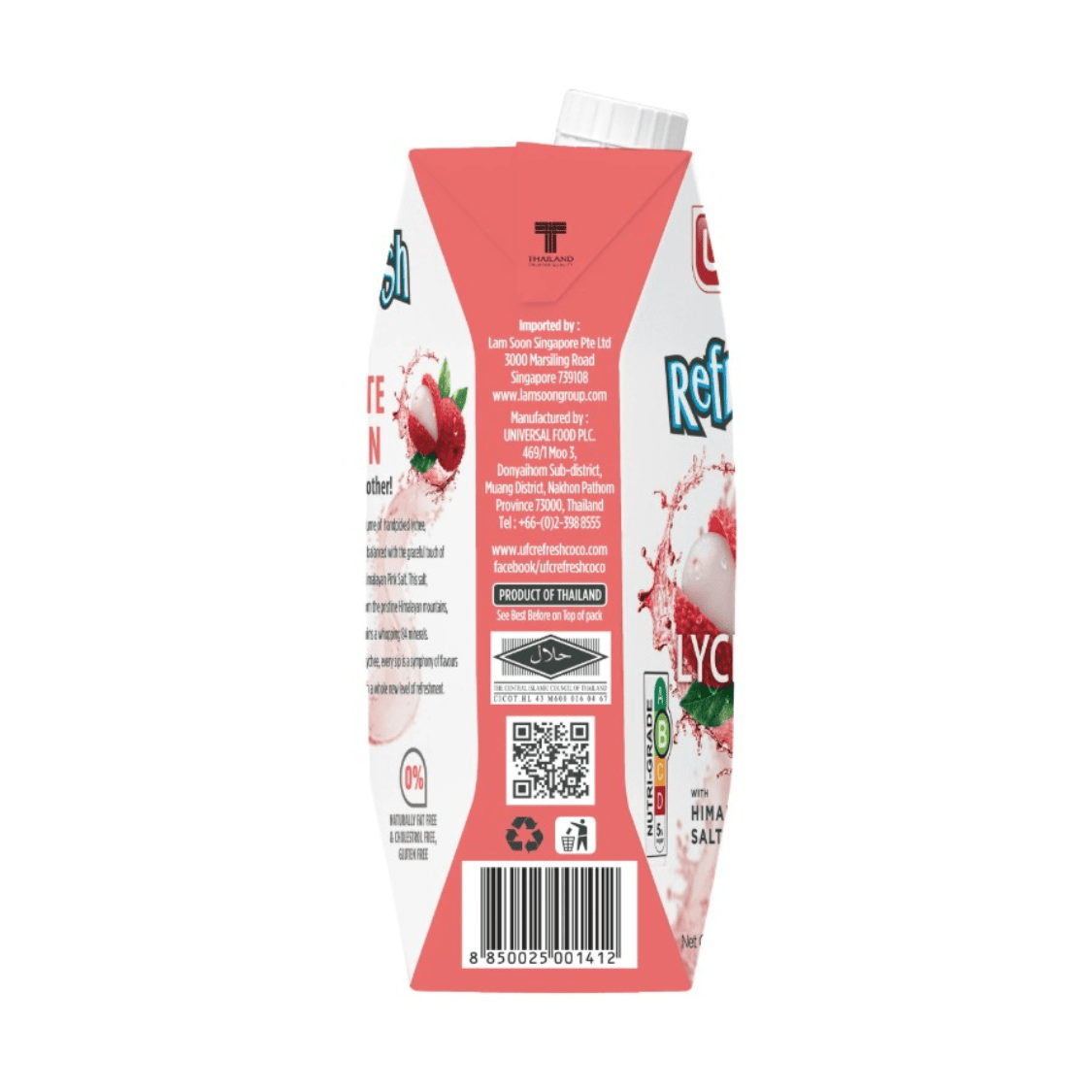 UFC Refresh Lychee Himalayan Salt 500ML X 12 (TETRA) - ABSOLUTE MARTUFC Refresh Lychee Himalayan Salt 500ML X 12 (TETRA)Coconut Water