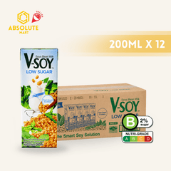 V-SOY Milk Low Sugar 200ML X 12 (TETRA) - ABSOLUTE MARTV-SOY Milk Low Sugar 200ML X 12 (TETRA)Soy & Almond Milk