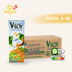 V-SOY Milk Low Sugar 200ML X 48 (TETRA) - ABSOLUTE MARTV-SOY Milk Low Sugar 200ML X 48 (TETRA)Soy & Almond Milk