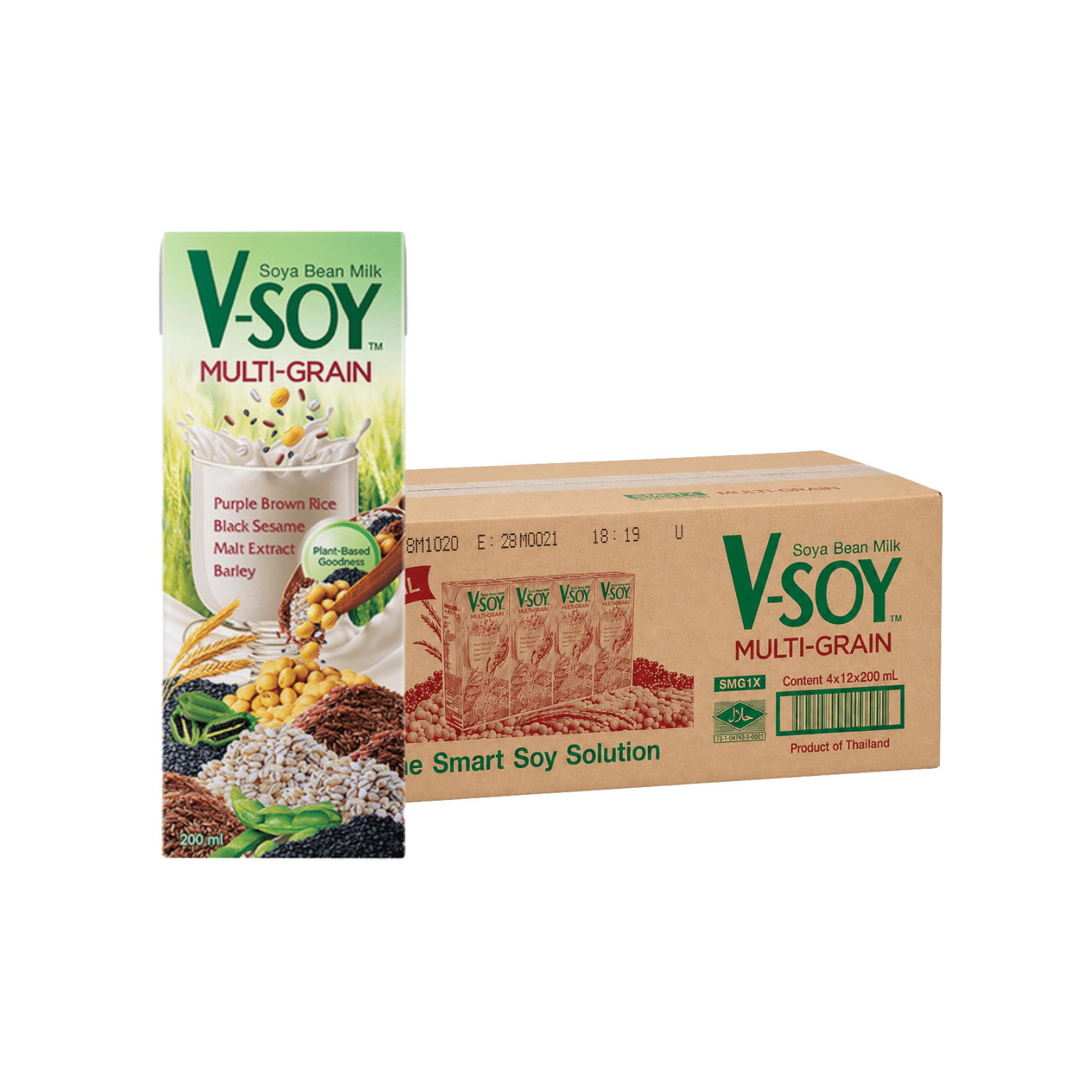 V-SOY Milk Multi Grain 200ML X 48 (TETRA) - ABSOLUTE MARTV-SOY Milk Multi Grain 200ML X 48 (TETRA)Soy & Almond Milk