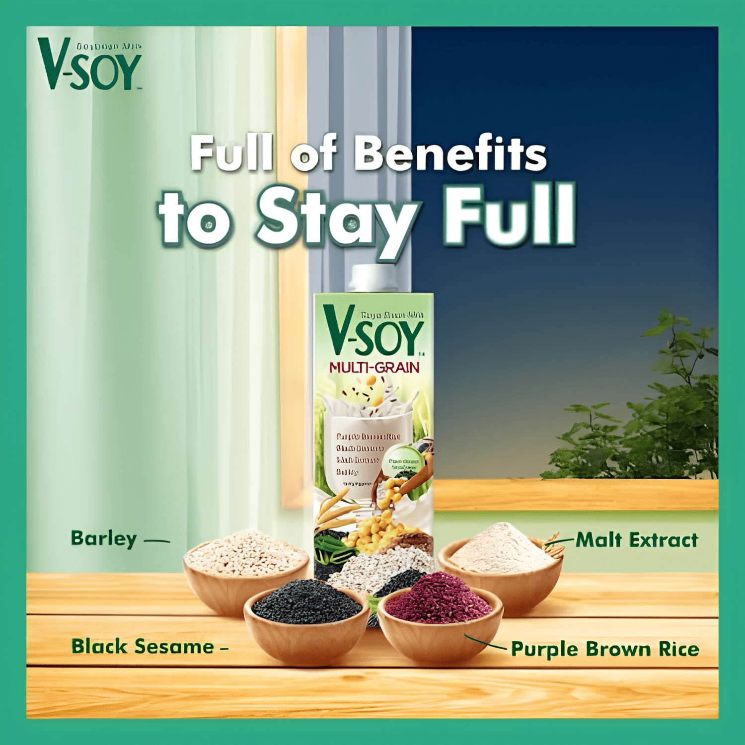 V-SOY Milk Multi Grain 200ML X 48 (TETRA) - ABSOLUTE MARTV-SOY Milk Multi Grain 200ML X 48 (TETRA)Soy & Almond Milk
