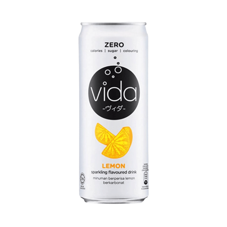 VIDA Zero Sparkling Lemon 325ML X 24 (CAN) - ABSOLUTE MARTVIDA Zero Sparkling Lemon 325ML X 24 (CAN)