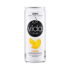 VIDA Zero Sparkling Lemon 325ML X 24 (CAN) - ABSOLUTE MARTVIDA Zero Sparkling Lemon 325ML X 24 (CAN)