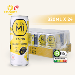 VITAMI Lemon & Lemongrass Vitamin Sparkling Drink 320ML X 24 (CAN) - ABSOLUTE MARTVITAMI Lemon & Lemongrass Vitamin Sparkling Drink 320ML X 24 (CAN)Flavoured Sparkling Drinks