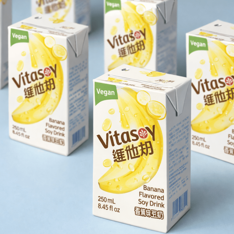 VITASOY Banana Soy Drink 250ML X 24 (TETRA) - ABSOLUTE MARTVITASOY Banana Soy Drink 250ML X 24 (TETRA)Soy & Almond Milk