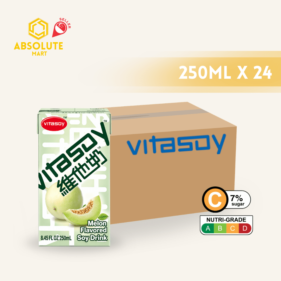 VITASOY Melon Soy Drink 250ML X 24 (TETRA) - ABSOLUTE MARTVITASOY Melon Soy Drink 250ML X 24 (TETRA)Soy & Almond Milk