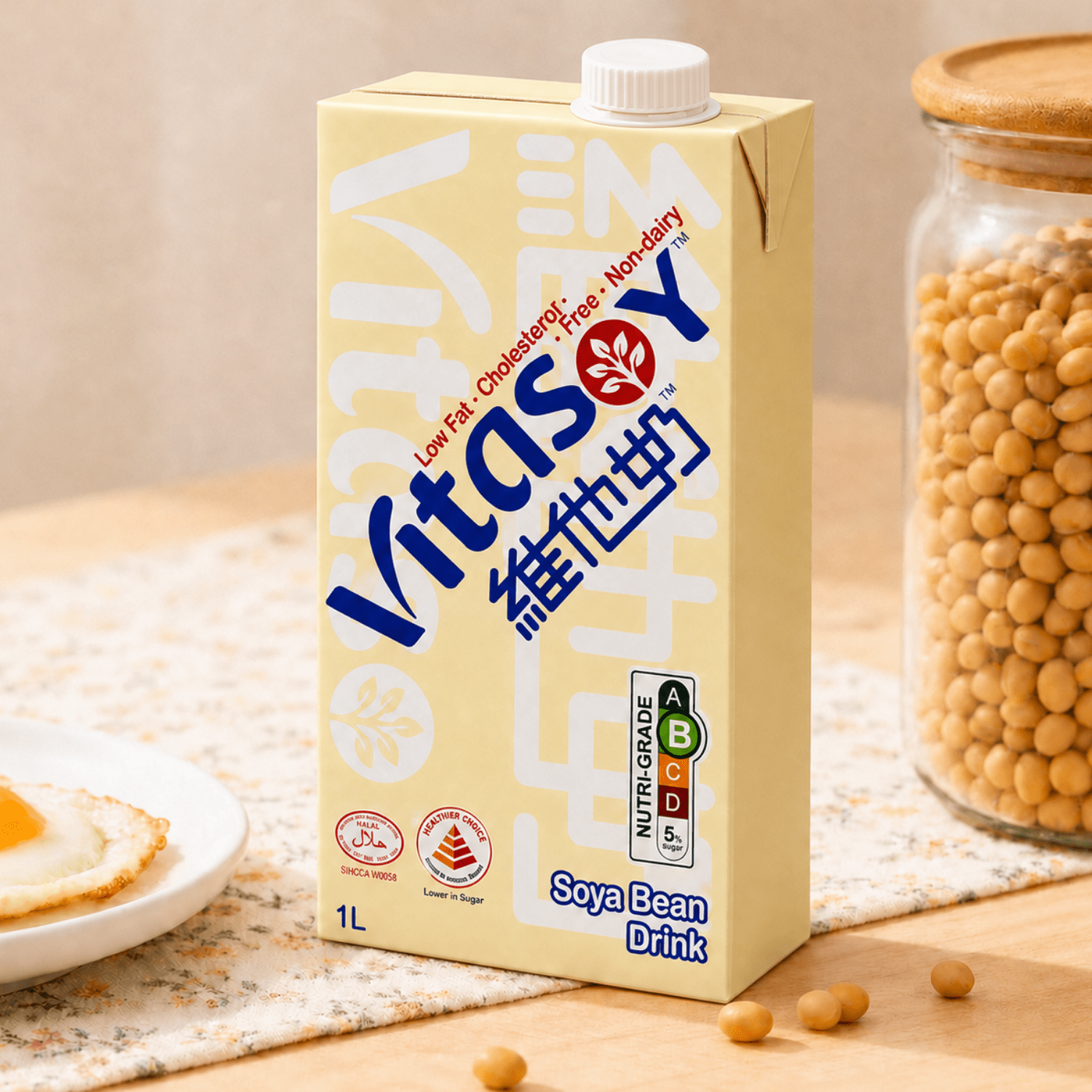 VITASOY Original Soy Drink 1L X 12 (TETRA) - ABSOLUTE MARTVITASOY Original Soy Drink 1L X 12 (TETRA)Soy & Almond Milk