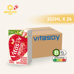 VITASOY Strawberry Soy Drink 250ML X 24 (TETRA) - ABSOLUTE MARTVITASOY Strawberry Soy Drink 250ML X 24 (TETRA)Soy & Almond Milk