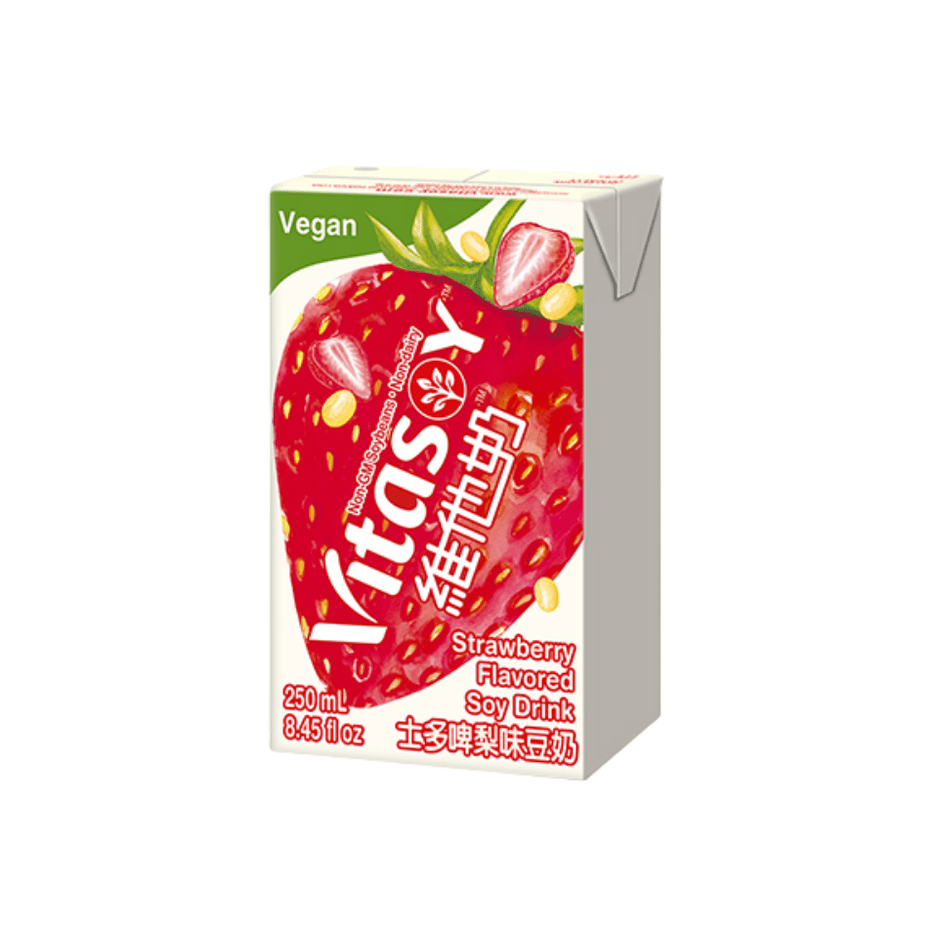 VITASOY Strawberry Soy Drink 250ML X 24 (TETRA) - ABSOLUTE MARTVITASOY Strawberry Soy Drink 250ML X 24 (TETRA)Soy & Almond Milk