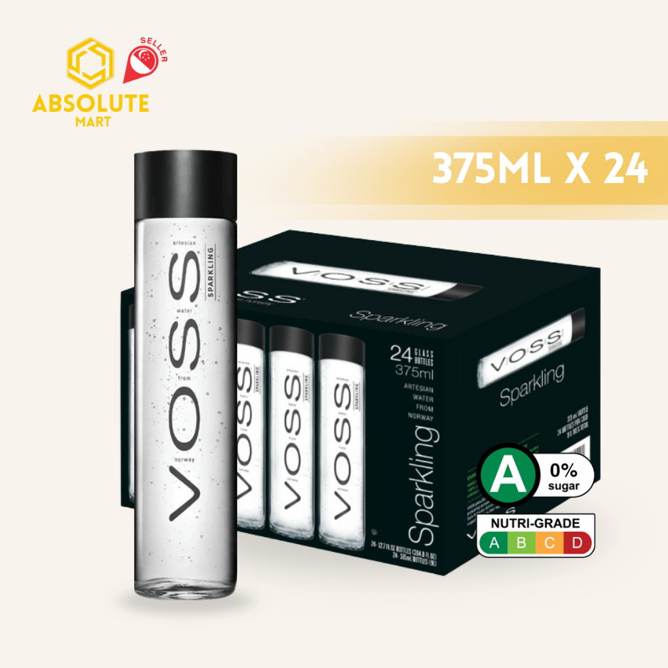 VOSS Artesian Sparkling Mineral Water 375ML X 24 (GLASS) - ABSOLUTE MARTVOSS Artesian Sparkling Mineral Water 375ML X 24 (GLASS)Sparkling Water
