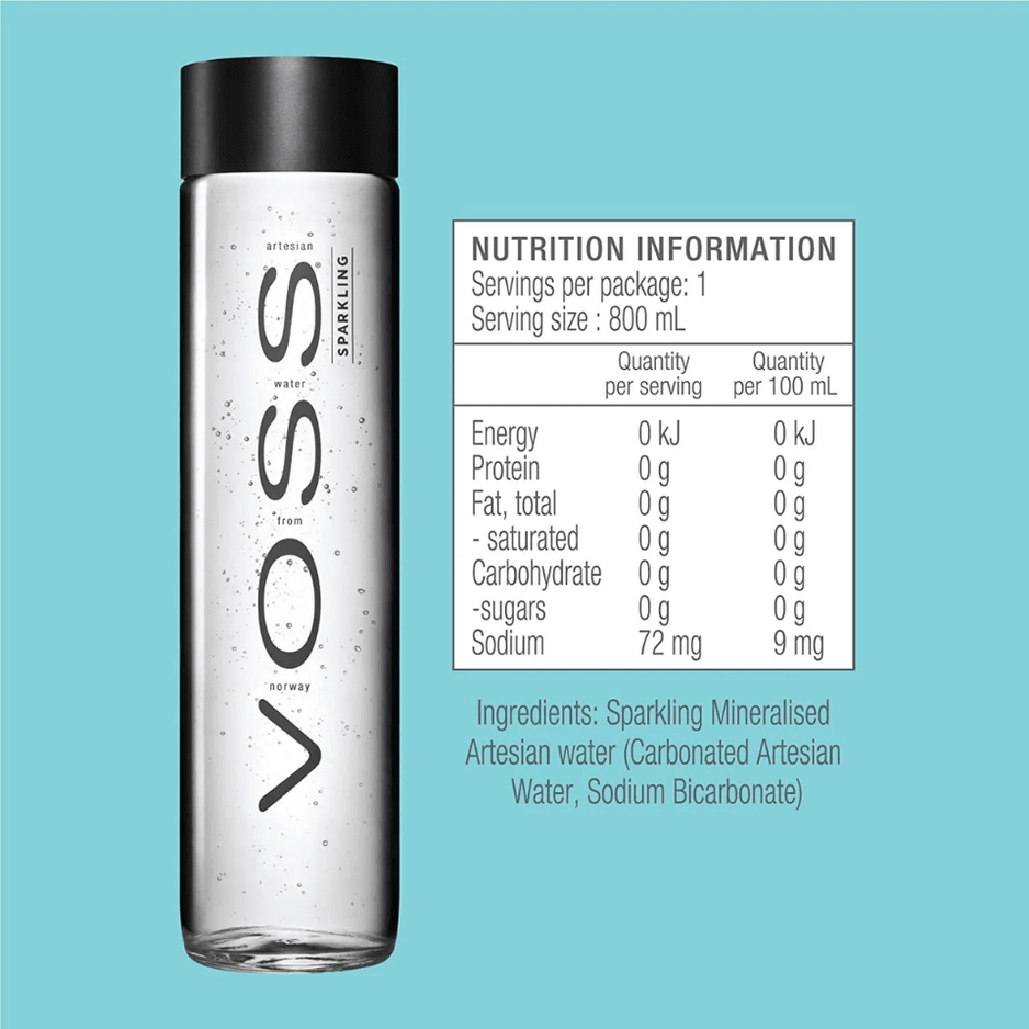 VOSS Artesian Sparkling Mineral Water 800ML X 12 (GLASS) - ABSOLUTE MARTVOSS Artesian Sparkling Mineral Water 800ML X 12 (GLASS)Sparkling Water