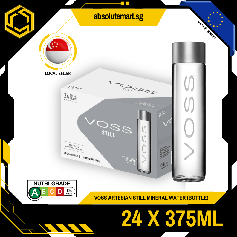 VOSS Artesian Still Mineral Water 375ML X 24 (GLASS) - ABSOLUTE MARTVOSS Artesian Still Mineral Water 375ML X 24 (GLASS)