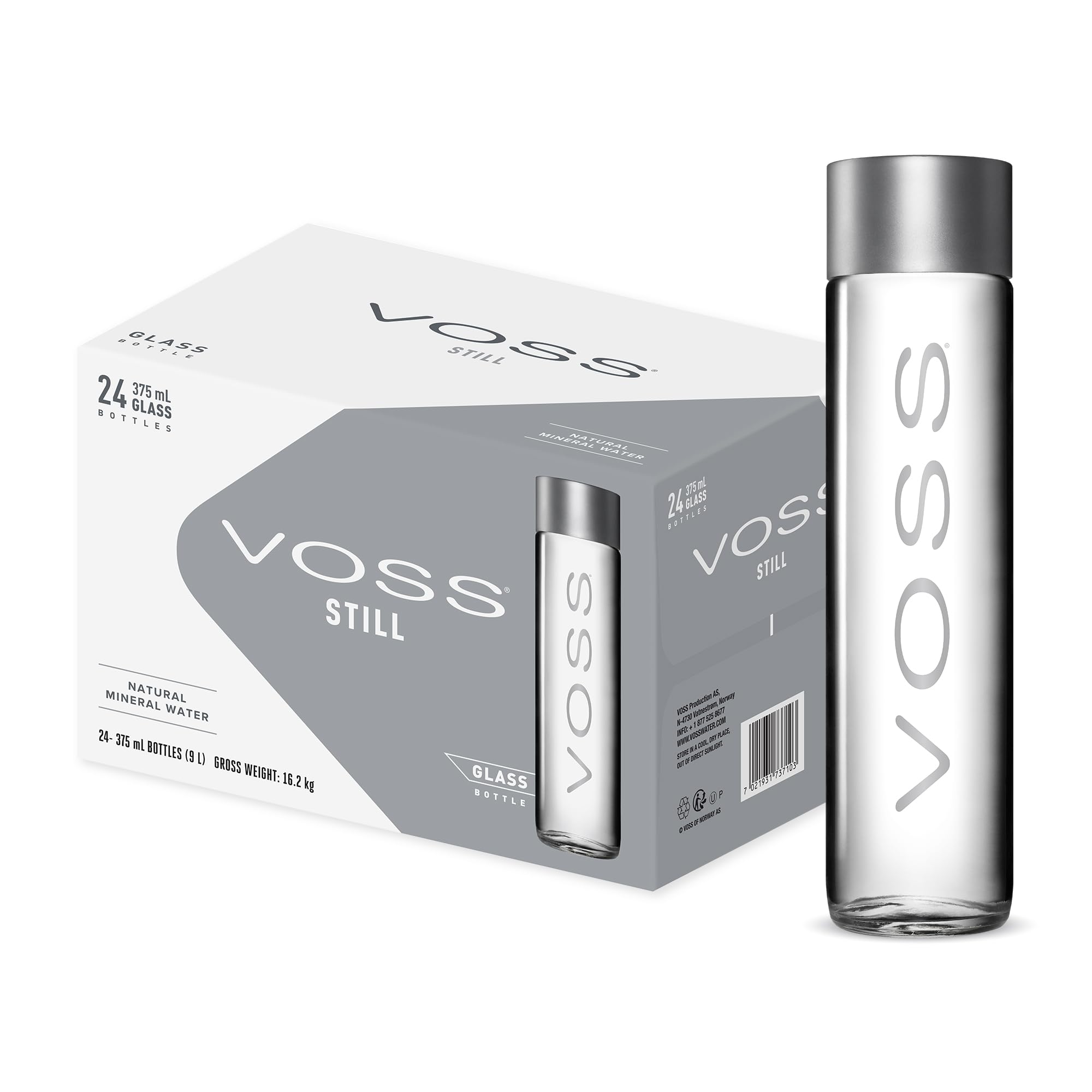 VOSS Artesian Still Mineral Water 375ML X 24 (GLASS) - ABSOLUTE MARTVOSS Artesian Still Mineral Water 375ML X 24 (GLASS)