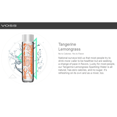 VOSS Tangerine & Lemongrass Natural Sparkling Water SUGAR FREE 375ML X 12 (GLASS) - ABSOLUTE MARTVOSS Tangerine & Lemongrass Natural Sparkling Water SUGAR FREE 375ML X 12 (GLASS)Flavoured Sparkling Drinks