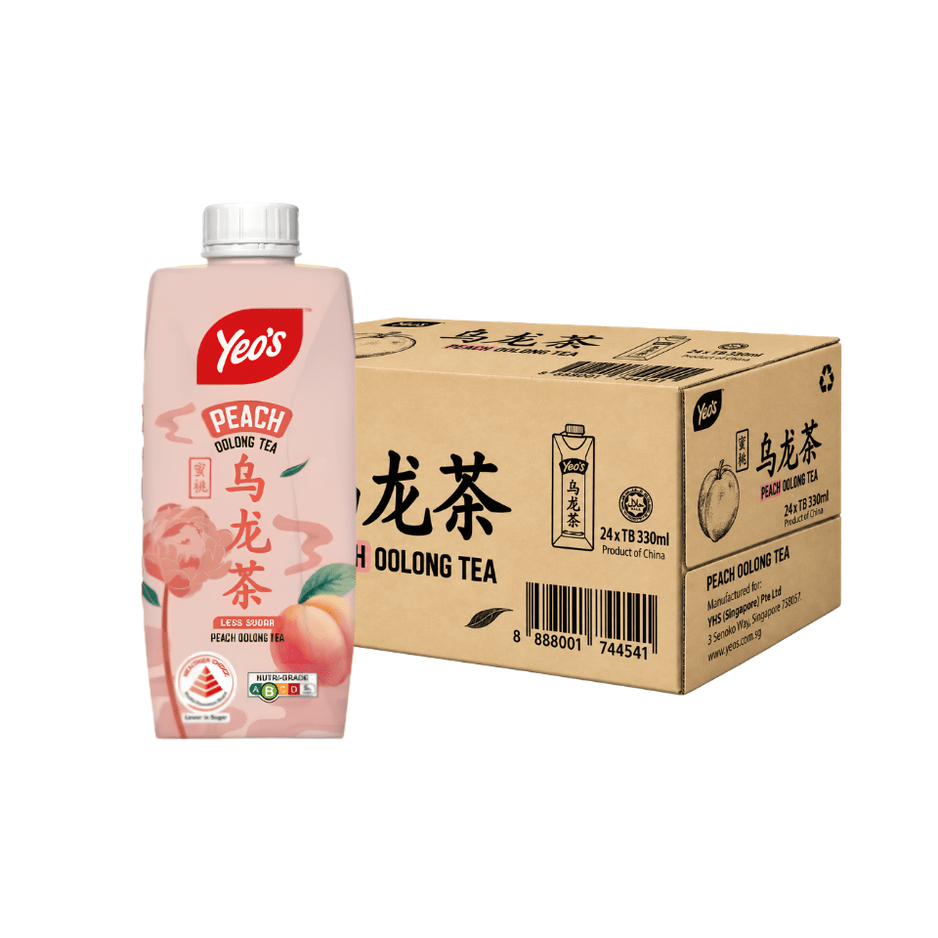 YEO'S Peach Oolong Tea 330ML X 24 (TETRA) - ABSOLUTE MARTYEO'S Peach Oolong Tea 330ML X 24 (TETRA)Flavoured & Milk Tea