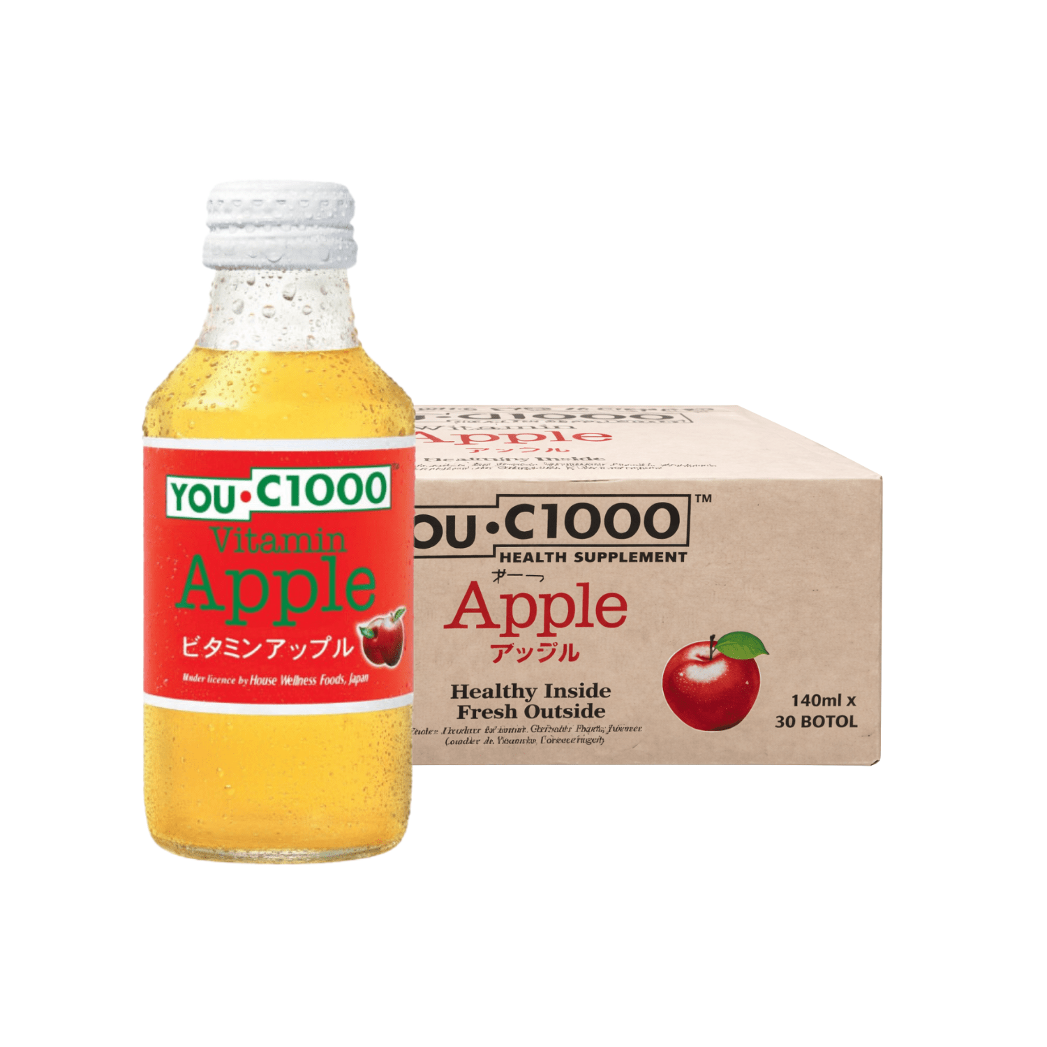 YOU C1000 Vitamin Apple140ML X 30 (BOTTLE) - ABSOLUTE MARTYOU C1000 Vitamin Apple140ML X 30 (BOTTLE)Vitamin Water